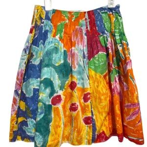 Ralph Lauren Multicolor Full Skater Skirt